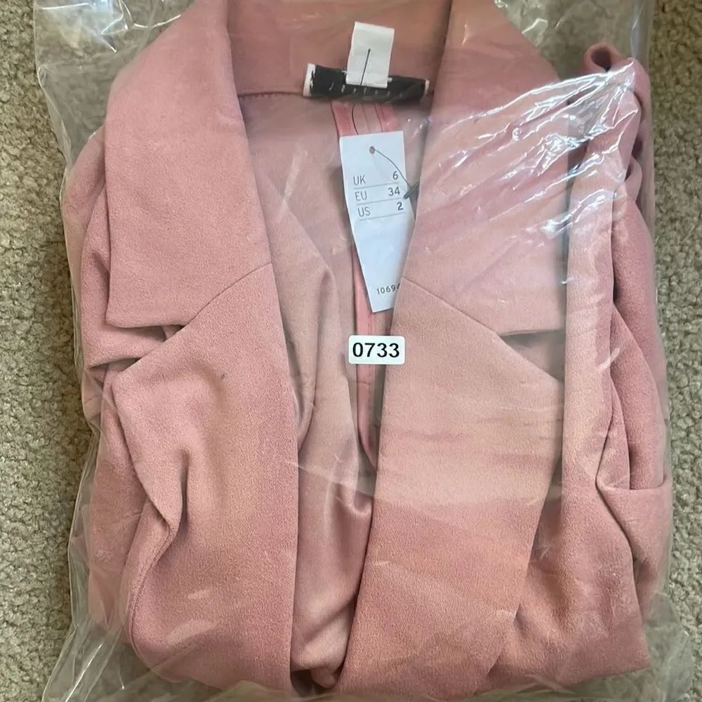 TOP SHOP Jersey Blazer Size 2 - Picture 9 of 9